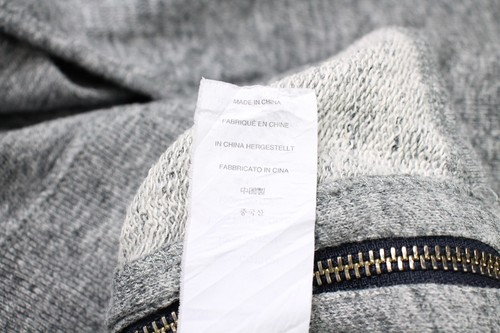 J. Crew Sweatshirt Men's XS Melange Crew Neck Pullover Side Zip - Picture 10 of 10