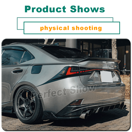 Fit for Lexus IS350 ISF 2013-2016 REAL Carbon Rear Bumper Diffuser Lip Spoiler - Picture 11 of 14