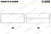 Glyco Kurbelwellenlager FüR VW Taro Toyota Hilux VI Pick-Up _N1_ 2.4 TD 4WD