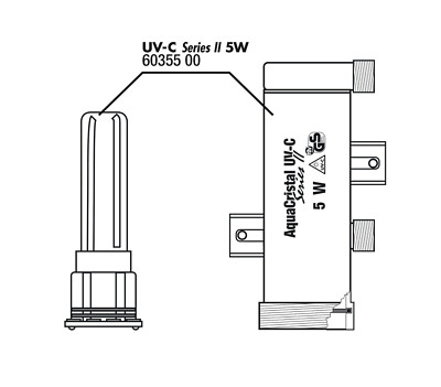 JBL AquaCristal UV-C II 5 W Gehäuse + Glas