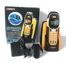 Uniden 5.8GHz Expandable Water-Submersible Handset Phone Call Waiting/Caller ID-