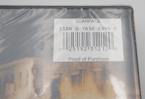 Scarface (DVD, 2003, Full Frame) NEW Factory Sealed - Picture 2 of 2