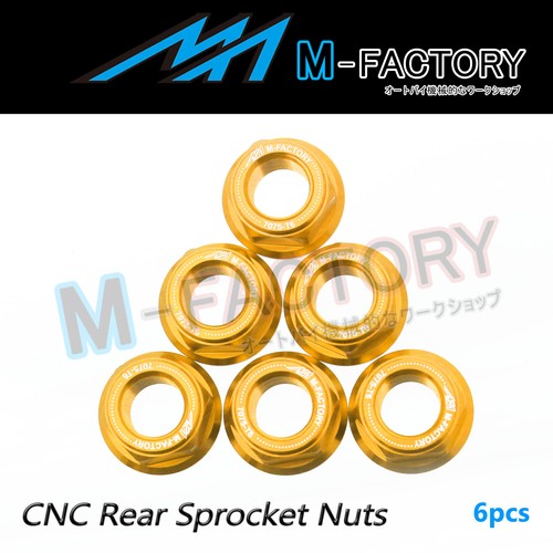 M8 Rear Hex Sprocket Nuts For Speed Triple R 12-16 16 15 14 13 12 - Picture 13 of 13