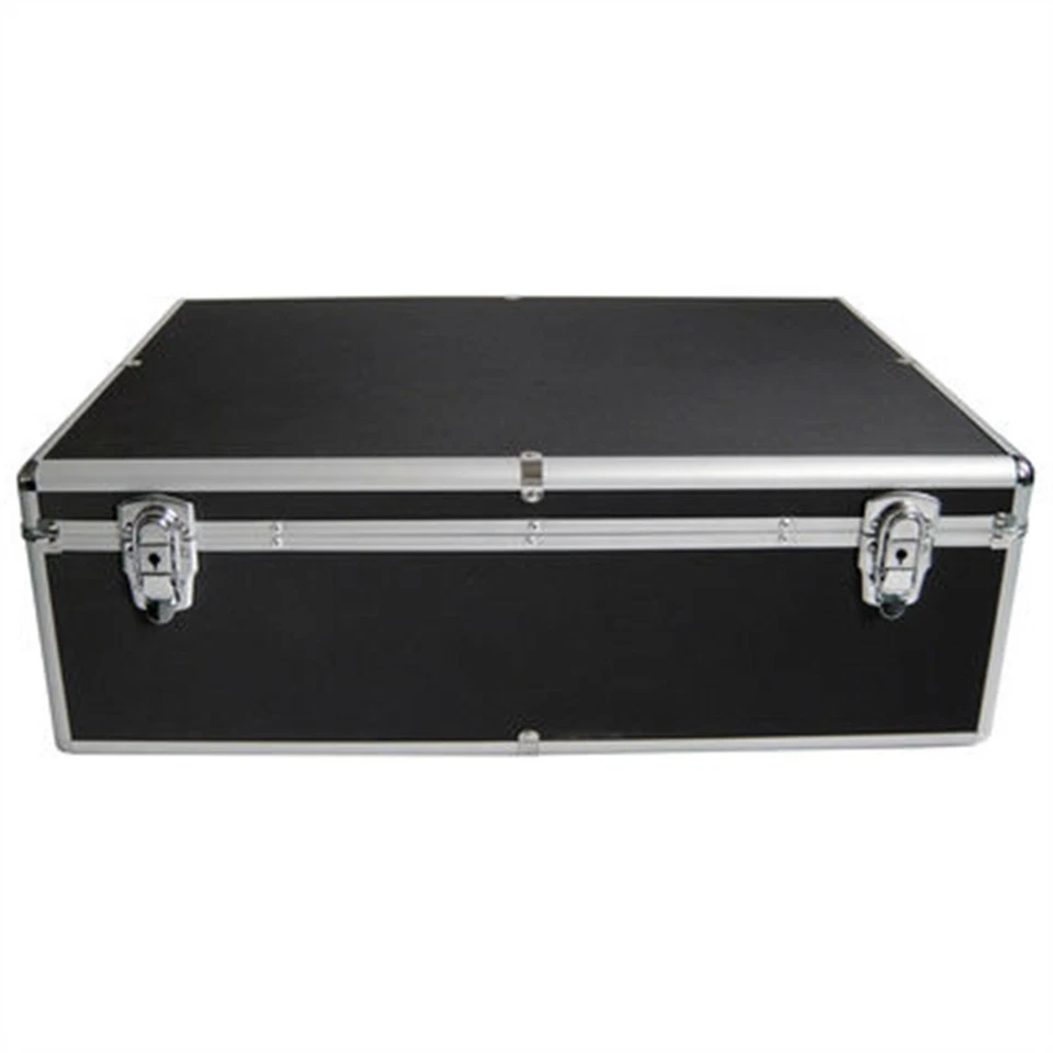 1 x Black 1000 Discs Capacity Aluminium CD DVD Carry Case with Hanging Sleeves - Image 3 of 4
