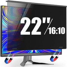 22 Inch Magnetic Privacy Screen Filter 16:10 Anti-Spy Blue Light Monitor Shield