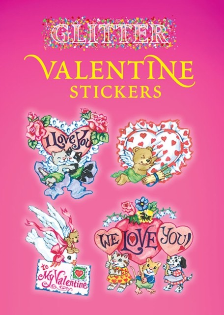 Glitter Valentine Stickers by Nina Barbaresi (Paperback Book)