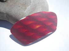 Sea Glass, Large Red and White with a Beautiful Pattern