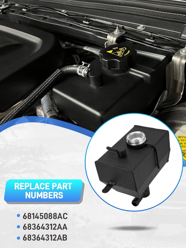 Aluminum Engine Coolant Reservoir 68364312AC For 2018-2024 Jeep Wrangler 2.0L - Image 3 of 4