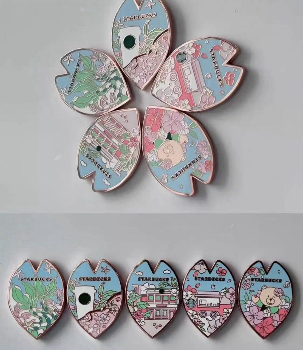 Starbucks 2025 China Sakura Cute Bear Fridge Magnet Set | eBay
