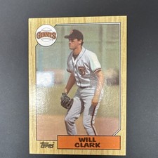 Topps 1987 Will Clark #420 San Francisco Giants Baseball Card MLB