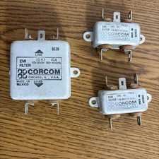 Lot Of 3 Corcom EMI Filter #7622 (2) And 828 (1)