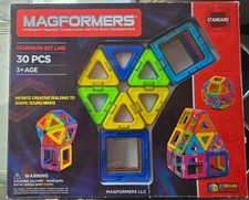 Magformers Basic Set 30 pieces magnetic building blocks, educational tiles