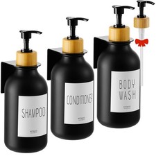 Shampoo and Conditioner Dispenser, Body Wash Shower Soap Dispenser Wall Mount...