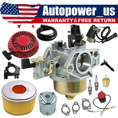 #ad Carburetor Recoil Starter Coil Filter Kit For Honda GX340 GX390 11 13HP Engine $31.69