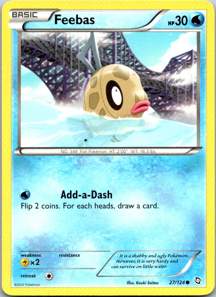 Feebas Common Dragons Exalted 27/124 NM