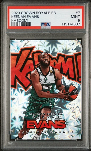 Keenan Evans KABOOM! 2023-24 Panini Crown Royale Euroleague Zalgiris Kaunas