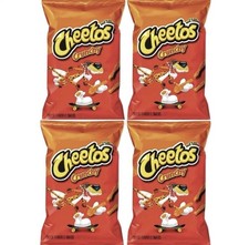 Cheetos Crunchy King Size 2.25oz (60.2g) Pack of 4 Bags - USA Import