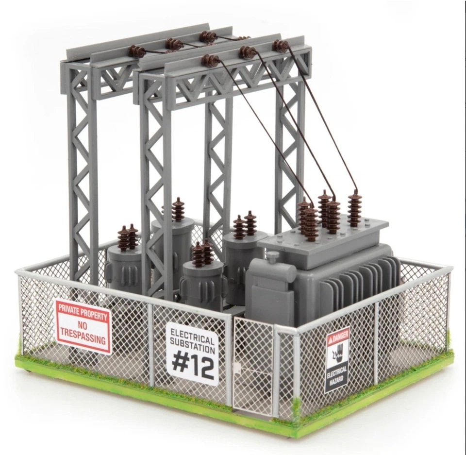 O SCALE ELECTRICAL SUBSTATION ACCESSORY MENARDS BUILDING POWER STATION O GAUGE - Image 2 of 4