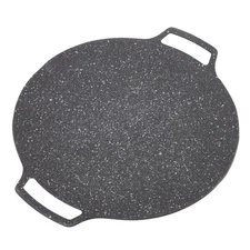 Korean Grill Pan11.8inch Nonstick Round Griddle Grill Pan for Korean BBQRound...