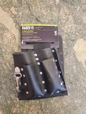 Klein 5164 8-Pocket Electrician Electrical Tool Pouch Black Leather New