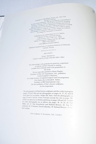 Erte Sculpture by Erte~1986 First Edition (Stated)~HCDJ~Very Good Plus~Free Ship - Picture 9 of 18