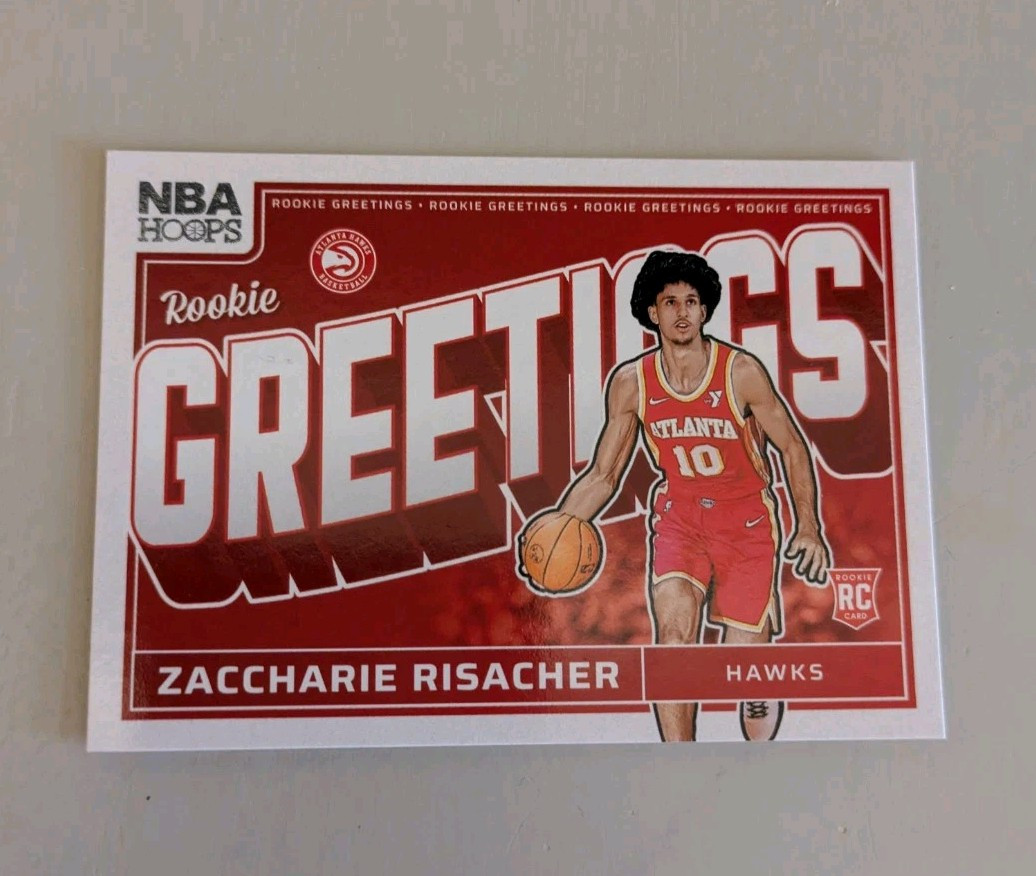 2024-25 Panini NBA Hoops Rookie Greetings - Zaccharie Risacher RC