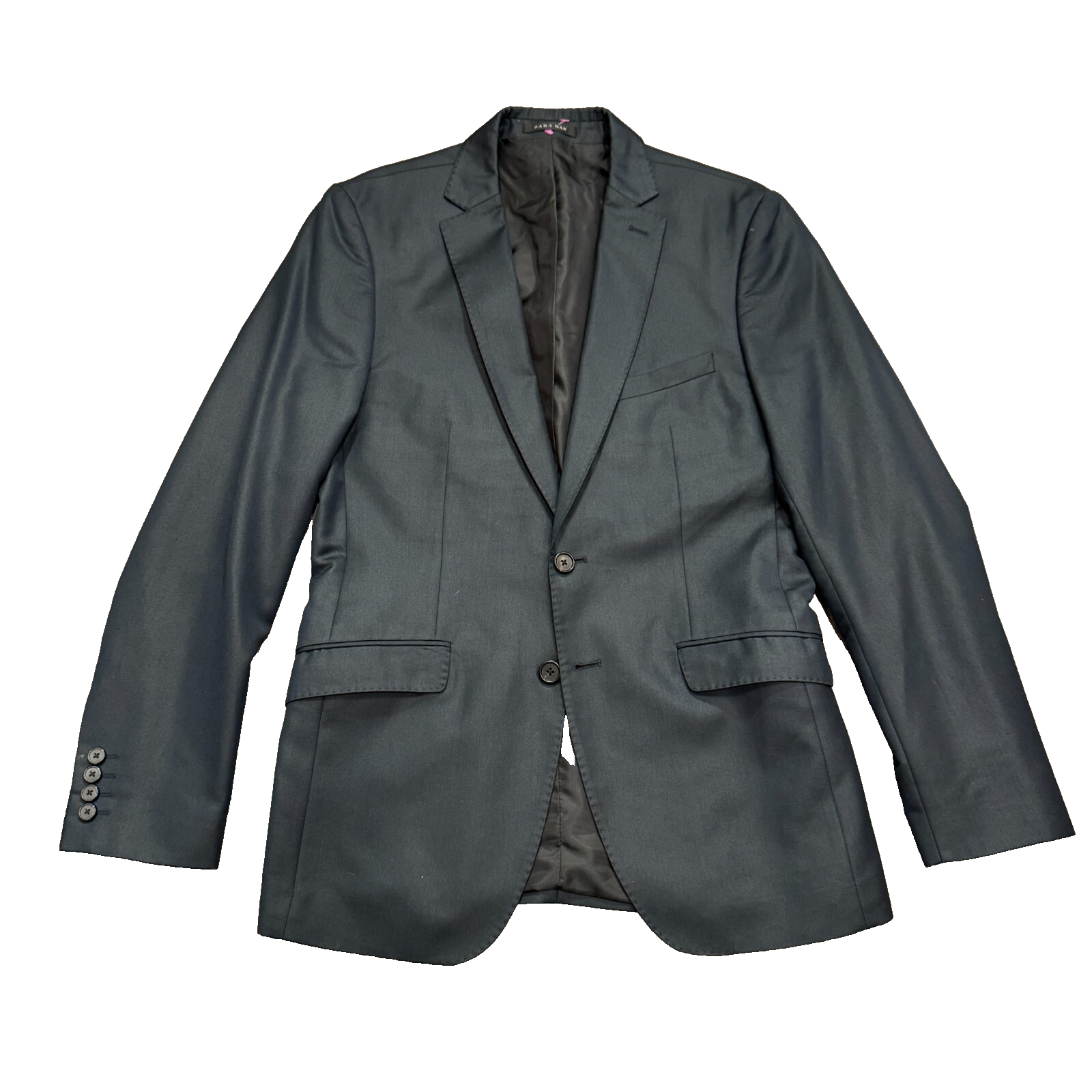 Zara Man Sport Coat Mens 38 Blue Blazer 2 Button Casual Jacket Casual