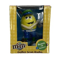 Vintage M M s Golfer Scan Radio FM Auto Scan Clip-On NIB 2009 Collectible