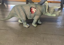 B2 VTG 1993 Kenner Jurassic Park Series 1 Triceratops JP08 Dino Wound Dinosaur