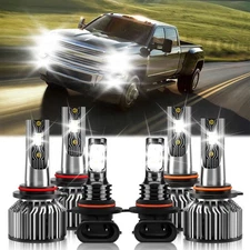 For Chevy Silverado 1500 Classic 2007-2007 LED Headlight Hi&Lo Bulb+Fog Light