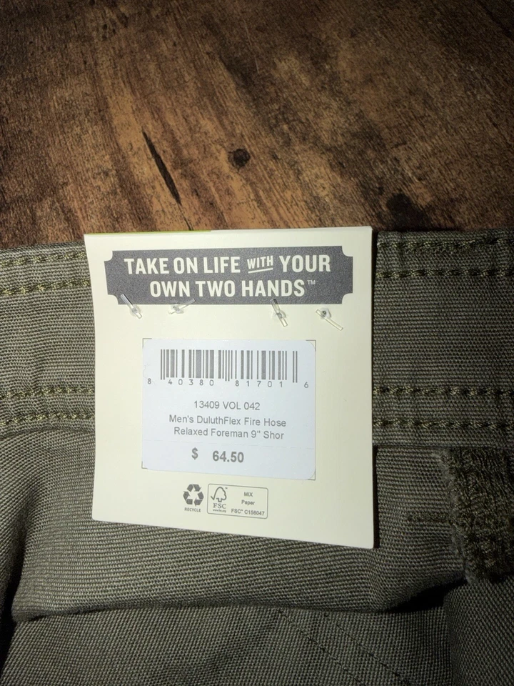 Nuevos Pantalones Cortos de Carga Duluth Trading para Hombres Talla 42 Flexibles Manguera contra Incendios Verde Relajado Nuevos con Etiquetas Foto 4 de 4