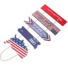 Patriotic Decorations Usa Party Independence Wall Hanging Wood Sign