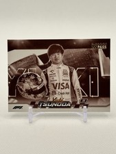 2024 Topps Paddock Pass F1 Yuki Tsunoda Black and White #67 Visa Cash App RB
