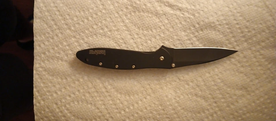 Kershaw Ken 洋葱 Leek 1660CKT 折叠刀 - 黑色 — 第 2/4 张图片