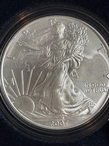 2007-W 1 oz Silver American Eagle UNCIRCULATED (OGP & CoA)