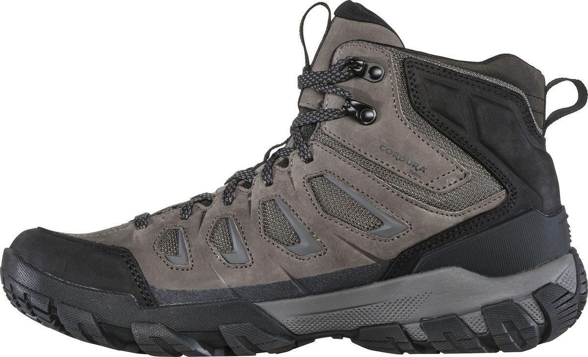 Oboz Sawtooth X Mid B-DRY Waterproof Hiking Boots Mens US 10.5 Gray Cordura Men main image 4