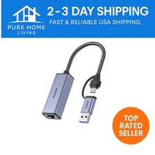 Aluminium USB 3.0 to Ethernet Adapter - 1000Mbps High-Speed for Mac & Windows