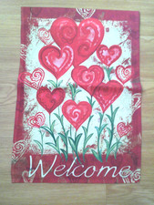 Brand New Valentine Garden Flag 12'x18" Free Shipping
