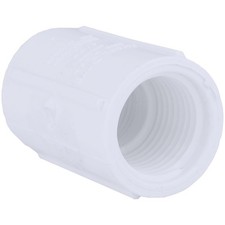 Charlotte Pipe 1/2 In. FIP Sch. 40 Threaded PVC Coupling PVC 02102 0500HA