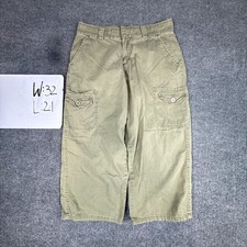 Lee Cargo Shorts Khaki Cotton Casual Size 12M Tan Khaki/Tan