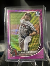 2025 Bowman Chrome - Corbin Burnes #94 Fuchsia Wave Refractor /299