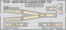 Eduard 1/24 Spitfire Mk.IXc Seatbelts STEEL (Airfix) 23037