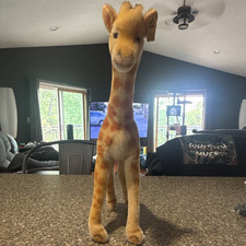 Steiff Vintage 1970 Giraffe Plush Stuffed Animal 01750/35 Made in Germany