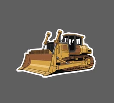 Bulldozer Sticker Waterproof Decal Work Constuction Business Gift NEW