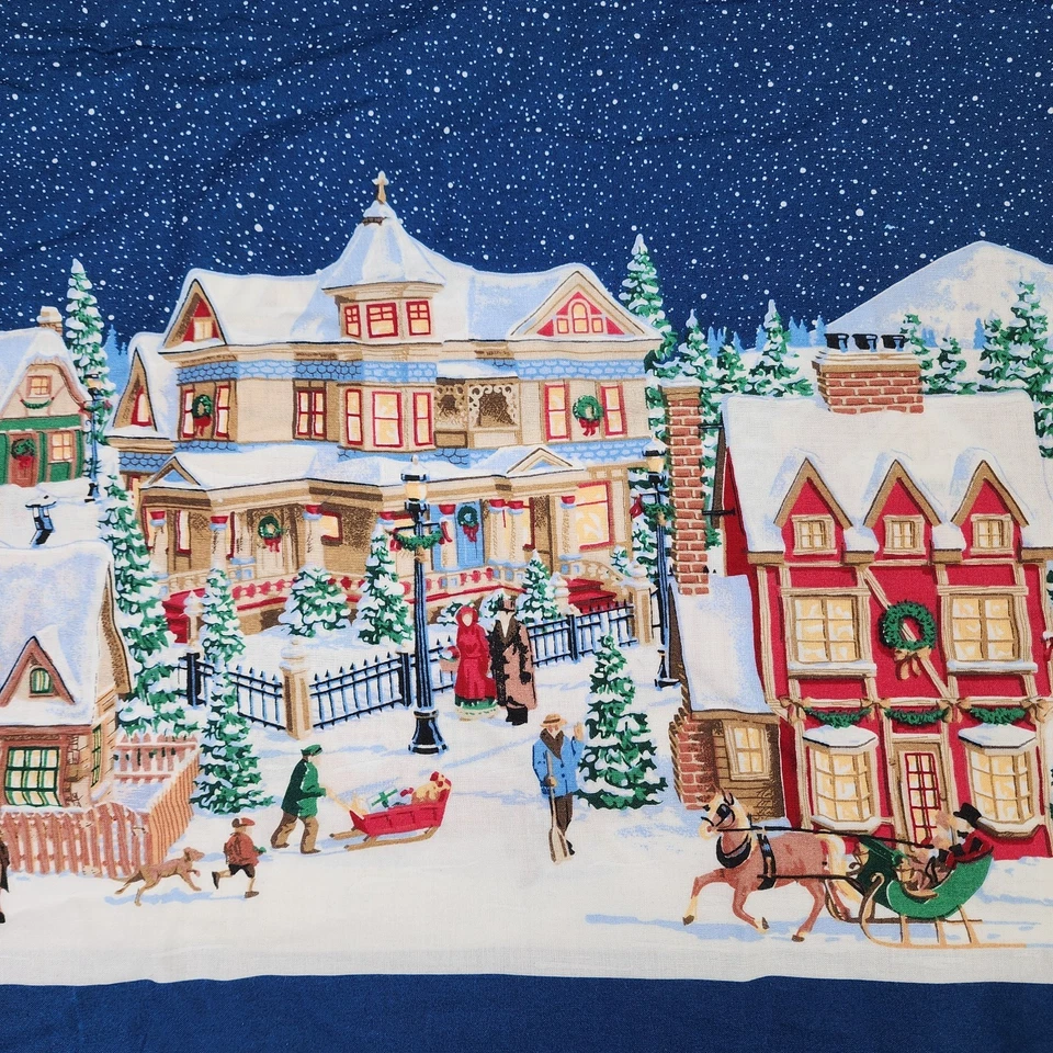 Antiguo pueblo vintage Daisy Kingdom doble borde 5 1/2 yardas Foto 2 de 4