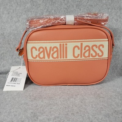 Cavalli Class Lucilla Camera Bag Coral Haze Pink Crossbody NWT Luxury Designer