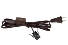 Creative Hobbies Single Light Replacement Clip in Lamp Cord for Christmas Villag