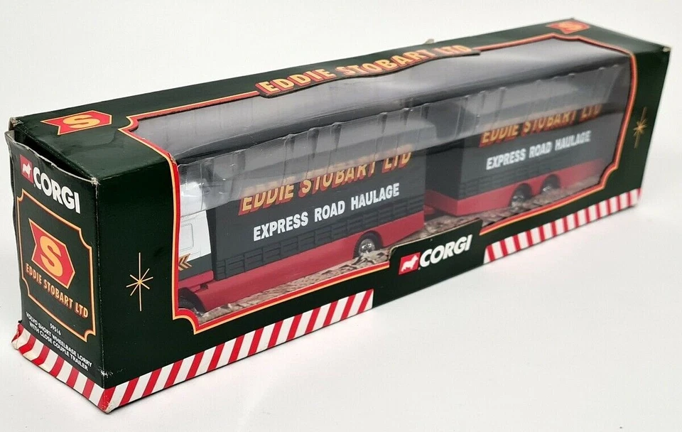 Corgi 1/64 - 59516 Eddie Stobart Volvo SWB Lorry + Close Couple Trailer - Image 2 of 3
