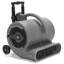 B-Air 1/2 HP Air Mover Stackable Carpet Dryer Floor Blower Fan w/ Handle Grey