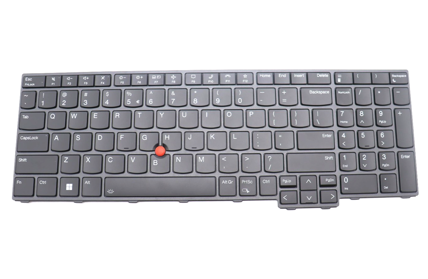Lenovo US English Euro Backlight Keyboard for ThinkPad T16 (Gen 2) - 5N21K05177